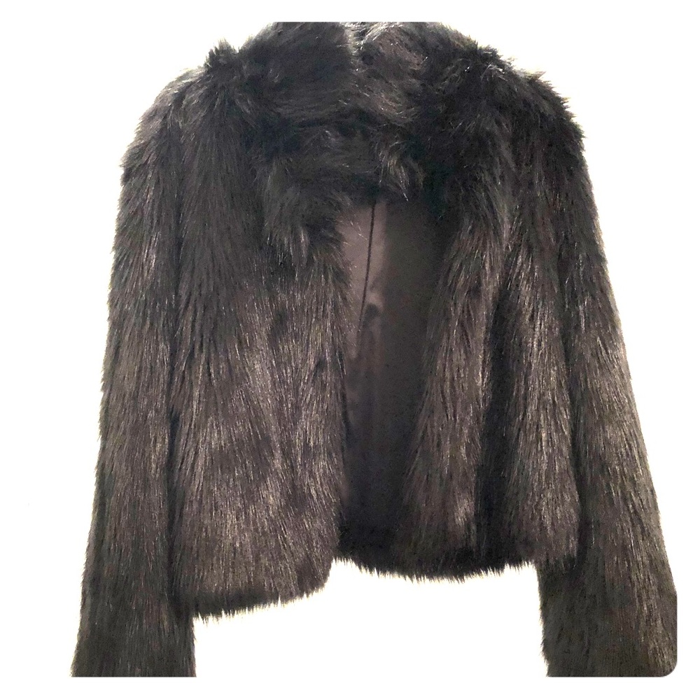**SOLD** Forever 21 Black Faux Fur Coat